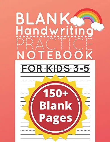 Blank Handwriting Practice Paper Notebook book cover