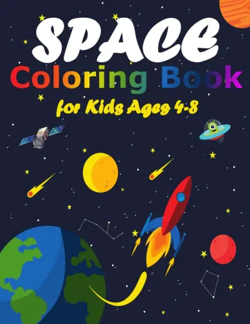Space Coloring Book for Kids book cover