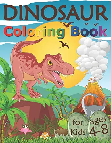 Dinosaur Coloring Book for Kids book cover